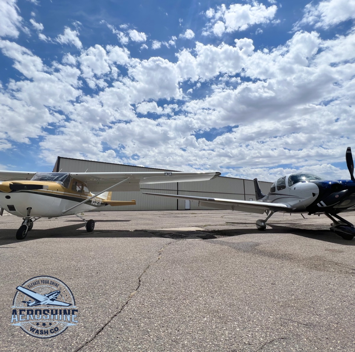 Formation flight student plane washes