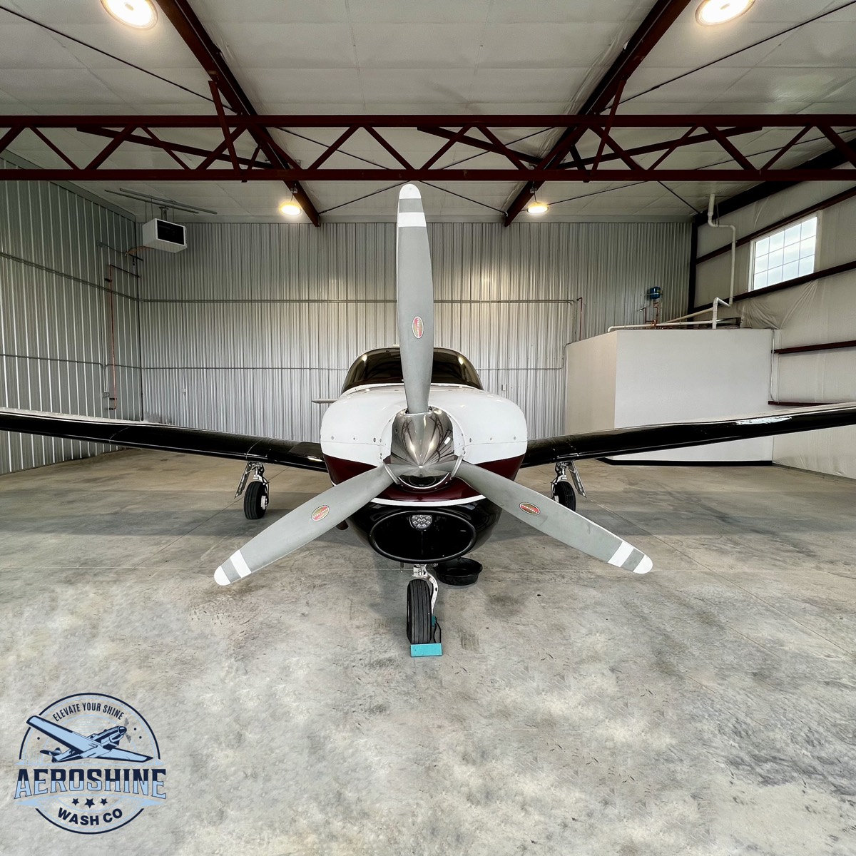 Hangar pressure wash